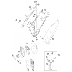 Filtre a air et boîte a air HUSABERG 350 FE 2013