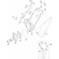 Filtre a air et boîte a air HUSQVARNA 250/350 FC 2014