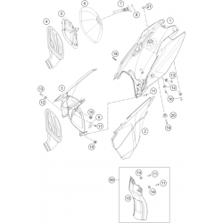 Filtre a air et boîte a air HUSQVARNA 85 TC 17/14 19/16 2014