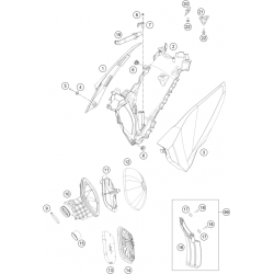 Filtre a air et boîte a air HUSQVARNA 450 FS 2015