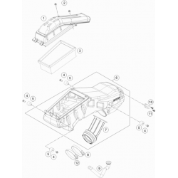 Filtre a air et boîte a air HUSQVARNA 701 ENDURO/SUPERMOTO 2017