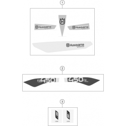 Adhésifs kit déco HUSQVARNA 450 FE 2015