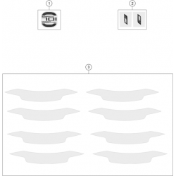 Adhésifs kit déco HUSQVARNA 701 SUPERMOTO 2016/2017