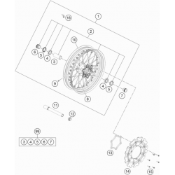 Roue avant HUSQVARNA 450 FS 2016