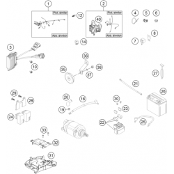 Batterie et faisceau electrique HUSQVARNA 250 FE 2014