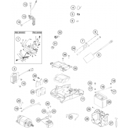 Batterie et faisceau electrique HUSQVARNA CROSS 4T FC/FS 2014/2015