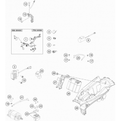 Batterie et faisceau electrique HUSQVARNA 250/350/450 FC/FS 2017