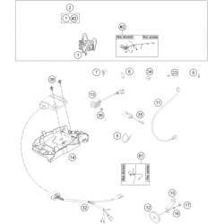 Batterie et faisceau electrique HUSQVARNA 125 TE 2015/2016