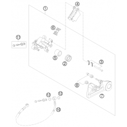 Étrier de frein arrière HUSABERG 390/450/570 FE 2009-2012