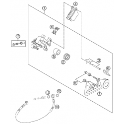 Étrier de frein arrière HUSQVARNA CROSS/SM 2T/4T TC/FC 2017