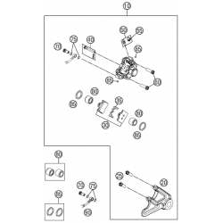 Étrier de frein arrière HUSQVARNA 85 TC 17/14 19/16 2014-2017
