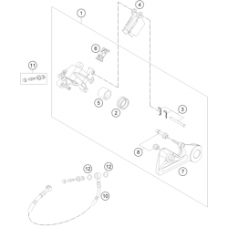 Étrier de frein arrière HUSQVARNA ENDURO 2T/4T 2017