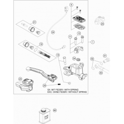 Maître cylindre de frein avant HUSQVARNA 250/300 TE 2017