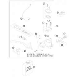 Maître cylindre de frein avant HUSABERG ENDURO 4T FE 2013