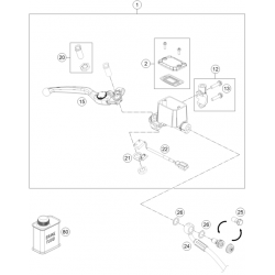 Maître cylindre de frein avant HUSQVARNA 701 ENDURO/SUPERMOTO 2016/2017