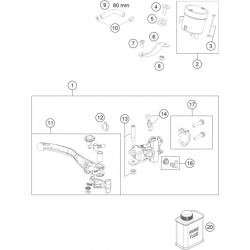 Maître cylindre de frein avant HUSQVARNA 450 FS 2015-2017