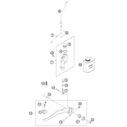 Maître cylindre de frein arrière HUSABERG ENDURO 2T/4T TE/FE 2013/2014