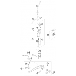 Maître cylindre de frein arrière HUSABERG 250/300 TE 2012