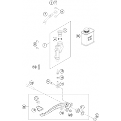 Maître cylindre de frein arrière HUSQVARNA 125 TC 250/350/450 FC/FS 2017