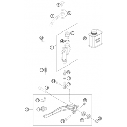 Maître cylindre de frein arrière HUSQVARNA CROSS 4T FC 2014/2015