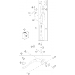 Maître cylindre de frein arrière HUSQVARNA 85 TC 17/14 19/16 2014-2016