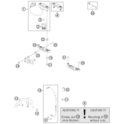 Compteur et cable HUSABERG 125/250/300 TE 2011/2012