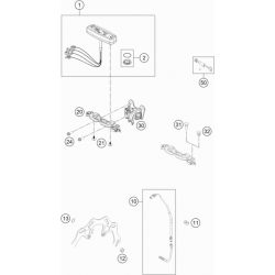 Compteur et cable HUSQVARNA ENDURO 2T/4T TE/FE 2017