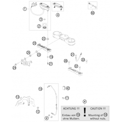 Compteur et cable HUSABERG 390/450/570 FE 2012