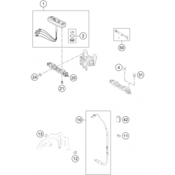 Compteur et cable HUSABERG ENDURO 2T/4T TE/FE 2014