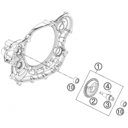 Balancier d'équilibrage moteur HUSABERG 450 FE 2013-2014 501 FE 2013-2016