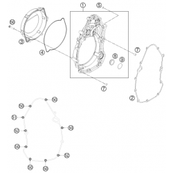 Carter d'embrayage HUSABERG 390/450/570 FE 2012