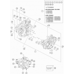 Carters moteur HUSQVARNA 250 FE 2017