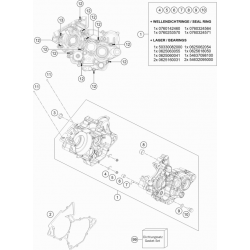 Carters moteur HUSQVARNA 125 TC 2016- 2017