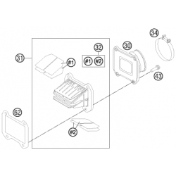 Boîte à clapets HUSABERG 250/300 TE 2012