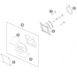 Boîte à clapets HUSQVARNA 85 TC 17/14 19/16 2014-2017