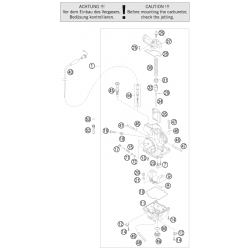 Carburateur HUSABERG 250 TE 2011-2012