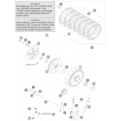 Embrayage HUSABERG 125 TE 2012 