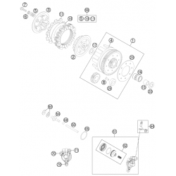 Embrayage HUSQVARNA 85 TC 17/14 19/16 2014-2017 