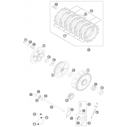 Embrayage HUSABERG 125 TE 2013 HUSQVARNA 125 TC/TE 2014-2015 125 TE 2016 