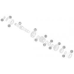 Boîte de vitesse - arbre primaire HUSQVARNA 85 TC 17/14 19/16 2014-2017