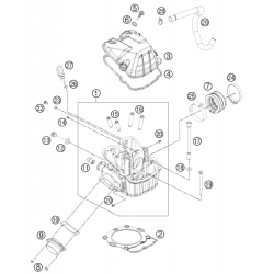 Culasse HUSQVARNA 450 FE 2014- 2015