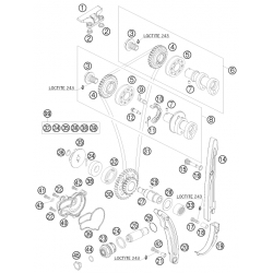 Distribution HUSABERG 250 FE 2013