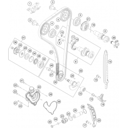 Distribution HUSABERG/HUSQVARNA 350 FE 2014-2016