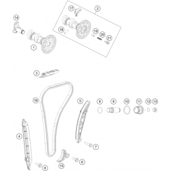 Distribution HUSQVARNA 350 FE 2017