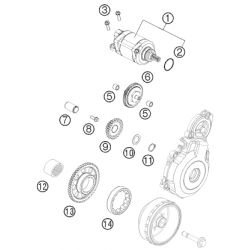 Corps d'injection HUSQVARNA 350/450/5001 FE 2013-2016