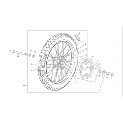 Roue avant SHERCO 250 / 300 SEF-R 4T 2012