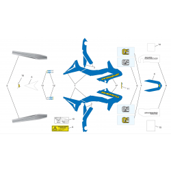 Adhésifs - Kit déco SHERCO 250 / 300 SEF-R 4T 2012