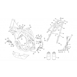 Cadre et boucle arrière SHERCO 250 / 300 SEF-R 4T / FACTORY 2013