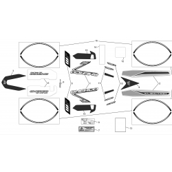 Adhésifs - Kit déco SHERCO 250 / 300 SEF-R 4T 2013