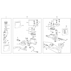 Maitre cylindre frein et embrayage SHERCO 250 / 300 SEF-R 4T / FACTORY 2013